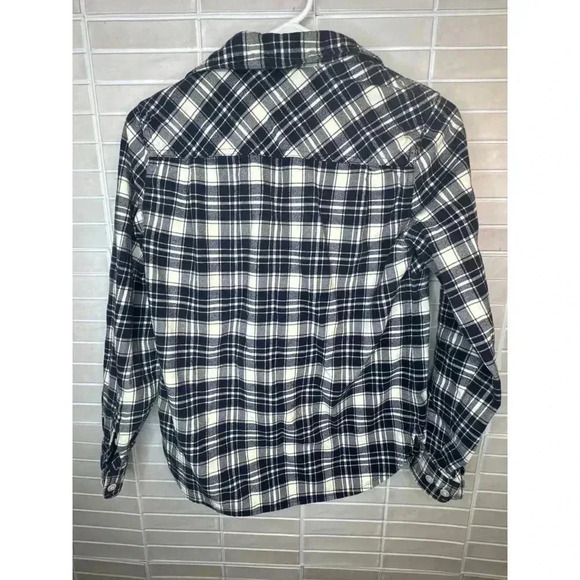 J.Crew Heavy Plaid 1/4 Zip Shirt - Women’s XXS - Picture 5 of 7